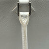 エルメス HERMES プリュム28 □I刻印 ホワイト/オレンジ シルバー金具 エプソン レディース ハンドバッグ