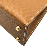 エルメス HERMES ミニケリー2 K刻印 ゴールド ゴールド金具 エプソン レディース ショルダーバッグ