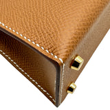 エルメス HERMES ミニケリー2 K刻印 ゴールド ゴールド金具 エプソン レディース ショルダーバッグ