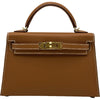 エルメス HERMES ミニケリー2 K刻 ゴールド ゴールド金具 エプソン レディース ショルダーバッグ