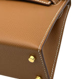 エルメス HERMES ミニケリー2 K刻 ゴールド ゴールド金具 エプソン レディース ショルダーバッグ