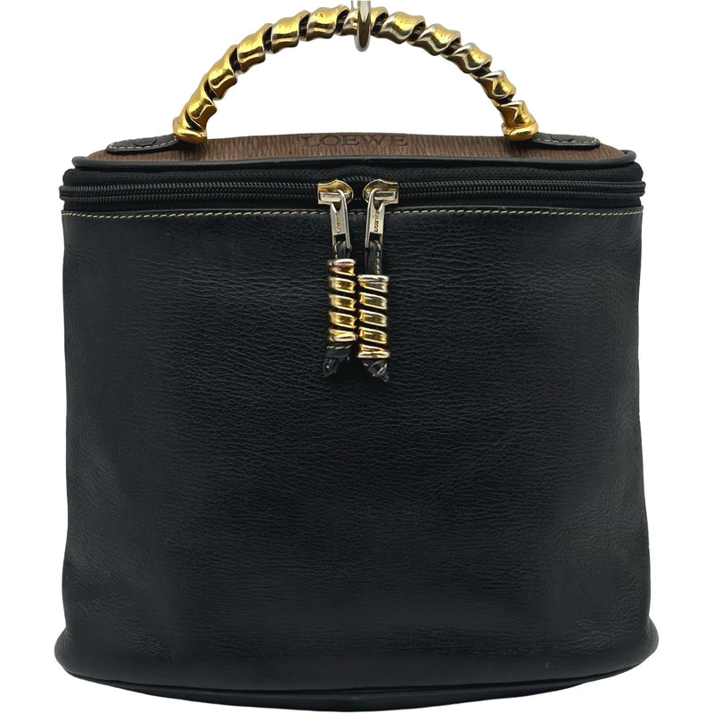 ロエベ LOEWE ベラスケスツイストバンド ブラック レザー レディース