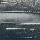 サンローラン SAINT LAURENT ニキチェーンショルダー 548943 ブラック クロコ型押し レディース ショルダーバッグ