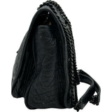 サンローラン SAINT LAURENT ニキチェーンショルダー 548943 ブラック クロコ型押し レディース ショルダーバッグ