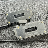 エルメス HERMES ケリーアッカドPM K刻印 ブラック ブラック金具 トゴ メンズ ボディバッグ