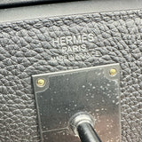 エルメス HERMES ケリーアッカドPM K刻印 ブラック ブラック金具 トゴ メンズ ボディバッグ
