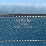 エルメス HERMES ケリーデペッシュ38 □J刻 ブルージーン シルバー金具 エプソン メンズ ビジネスバッグ