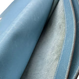 エルメス HERMES ケリーデペッシュ38 □J刻 ブルージーン シルバー金具 エプソン メンズ ビジネスバッグ
