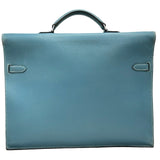 エルメス HERMES ケリーデペッシュ38 □J刻 ブルージーン シルバー金具 エプソン メンズ ビジネスバッグ