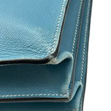 エルメス HERMES ケリーデペッシュ38 □J刻 ブルージーン シルバー金具 エプソン メンズ ビジネスバッグ
