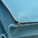 エルメス HERMES ケリーデペッシュ38 □J刻 ブルージーン シルバー金具 エプソン メンズ ビジネスバッグ