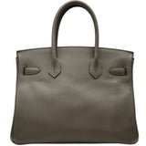 エルメス HERMES バーキン30 C刻 エタン シルバー金具 エプソン レディース ハンドバッグ