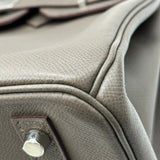 エルメス HERMES バーキン30 C刻 エタン シルバー金具 エプソン レディース ハンドバッグ