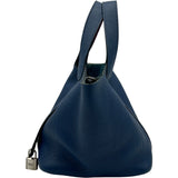 エルメス HERMES ピコタンロックPM エクラ D刻印 ブルーアガット/アネモネ シルバー金具 トリヨン レディース ハンドバッグ