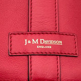 J&M DAVIDSON ワンショルダーバッグ レッド レザー レディース ハンドバッグ