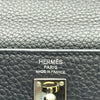 エルメス HERMES ケリー25 内縫い B刻 ブラック シルバー金具 トゴ レディース ショルダーバッグ
