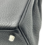 エルメス HERMES ケリー25 内縫い B刻 ブラック シルバー金具 トゴ レディース ショルダーバッグ