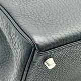 エルメス HERMES ケリー25 内縫い B刻 ブラック シルバー金具 トゴ レディース ショルダーバッグ