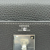 エルメス HERMES ケリー28 内縫い K刻印 エベンヌ シルバー金具 トリヨン レディース ショルダーバッグ