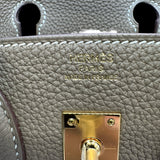 エルメス HERMES バーキン 25 G刻 エトゥープ ゴールド金具 トゴ レディース ハンドバッグ