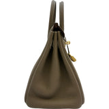 エルメス HERMES バーキン 25 G刻 エトゥープ ゴールド金具 トゴ レディース ハンドバッグ