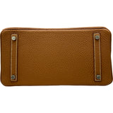 エルメス HERMES バーキン30 W刻印 ゴールド シルバー金具 トゴ レディース ハンドバッグ
