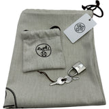 エルメス HERMES ピコタンロックPM クーベルチュール W刻印 ゴールド/ベージュ シルバー金具 トワル レディース ハンドバッグ