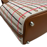 エルメス HERMES ピコタンロックPM クーベルチュール W刻印 ゴールド/ベージュ シルバー金具 トワル レディース ハンドバッグ
