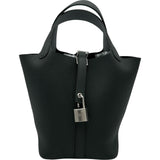 エルメス HERMES ピコタンロックPM エクラ K刻 アルドワーズ/グリプラチナ シルバー金具 トリヨン/スイフト レディース ハンドバッグ