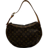 ルイ・ヴィトン LOUIS VUITTON クロワッサンMM M51512 ブラウン モノグラムキャンバス レディース ショルダーバッグ