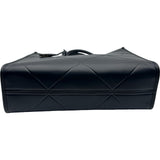 プラダ PRADA シンボル トップステッチ ミディアム 1BA378 ブラック レザー レディース トートバッグ