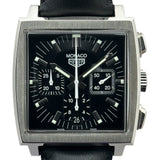 タグ・ホイヤー TAG HEUER モナコ クロノグラフ CS2111 ブラック ステンレススチール 自動巻き メンズ 腕時計