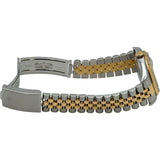ロレックス ROLEX デイトジャスト 16233 アイボリー/ピラミッド ゴールド/ステンレススチール 自動巻き メンズ 腕時計