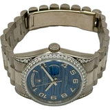 ロレックス ROLEX デイデイト36 118389 ウェーブ ホワイトゴールド 自動巻き メンズ 腕時計