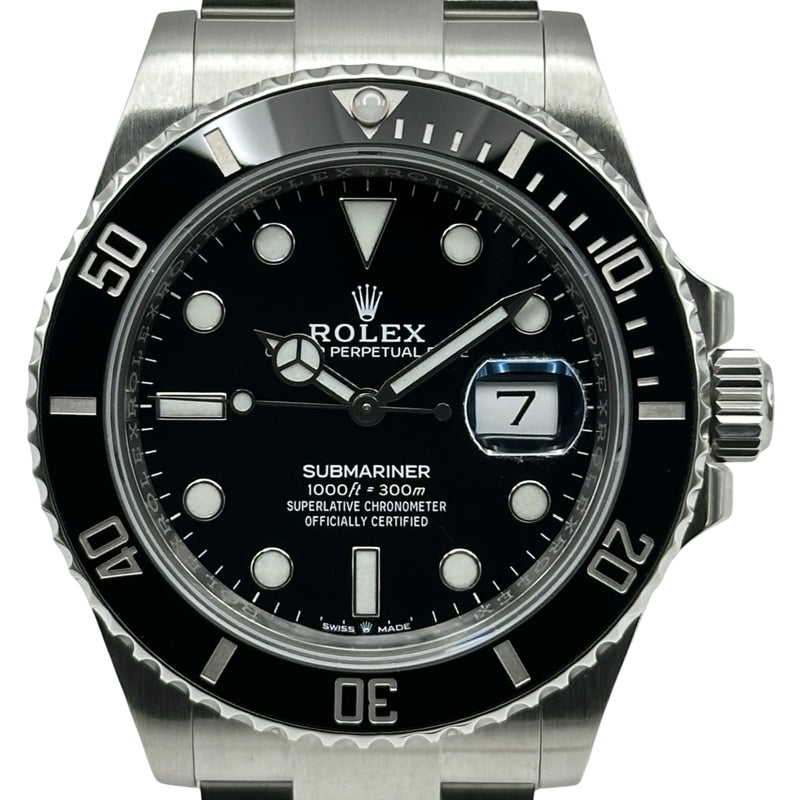 SUBMARINER 黒サブマリーナ自動巻き腕時計 ロレックス ROLEX サブマリーナ 126610LN ブラック ステンレススチール