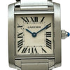 カルティエ Cartier タンクフランセーズ SM W51008Q3 ホワイト ステンレススチール クオーツ レディース 腕時計