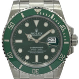 ロレックス ROLEX サブマリーナ 116610LV グリーン ステンレススチール 自動巻き メンズ 腕時計