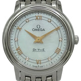 オメガ OMEGA デビル 424.10.27.60.55.001 ホワイトシェル ステンレススチール クオーツ レディース 腕時計