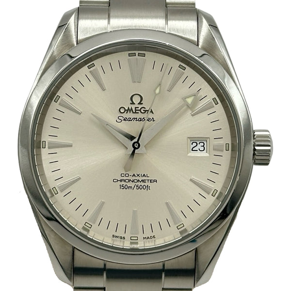 OMEGA Seamaster シルバー 時計　ジャンク品 オメガ OMEGA シーマスターアクアテラ150M コーアクシャル クロノ