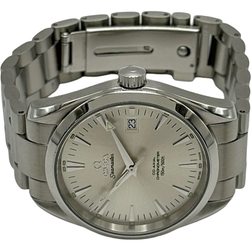OMEGA Seamaster 自動巻き腕時計 シルバー オメガ OMEGA シーマスターアクアテラ150M コーアクシャル クロノ