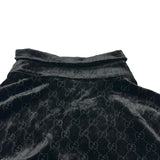 グッチ GUCCI GGストレッチベルベットデヴォレシャツ 860674 ブラック レーヨン メンズ 長袖シャツ