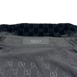 グッチ GUCCI GGストレッチベルベットデヴォレシャツ 860674 ブラック レーヨン メンズ 長袖シャツ