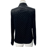 グッチ GUCCI GGストレッチベルベットデヴォレシャツ 860674 ブラック レーヨン メンズ 長袖シャツ
