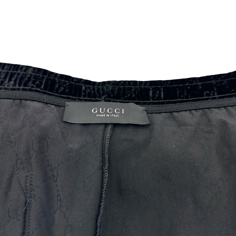 グッチ GUCCI GGストレッチベルベットデヴォレパンツ 864615 ブラック