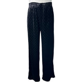 グッチ GUCCI GGストレッチベルベットデヴォレパンツ 864615 ブラック レーヨン メンズ パンツ