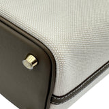 エルメス HERMES ピコタンロックPM カーゴ W刻印 エクリュ/エトゥープ ゴールド金具 トワル スイフト レディース ハンドバッグ