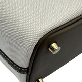 エルメス HERMES ピコタンロックPM カーゴ W刻印 エクリュ/エトゥープ ゴールド金具 トワル スイフト レディース ハンドバッグ