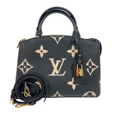 ルイ・ヴィトン LOUIS VUITTON プティ・パレPM M58913 ブラック/ベージュ　ゴールド金具 バイカラーモノグラムアンプラント レディース ハンドバッグ