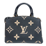 ルイ・ヴィトン LOUIS VUITTON プティ・パレPM M58913 ブラック/ベージュ　ゴールド金具 バイカラーモノグラムアンプラント レディース ハンドバッグ