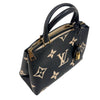 ルイ・ヴィトン LOUIS VUITTON プティ・パレPM M58913 ブラック/ベージュ　ゴールド金具 バイカラーモノグラムアンプラント レディース ハンドバッグ